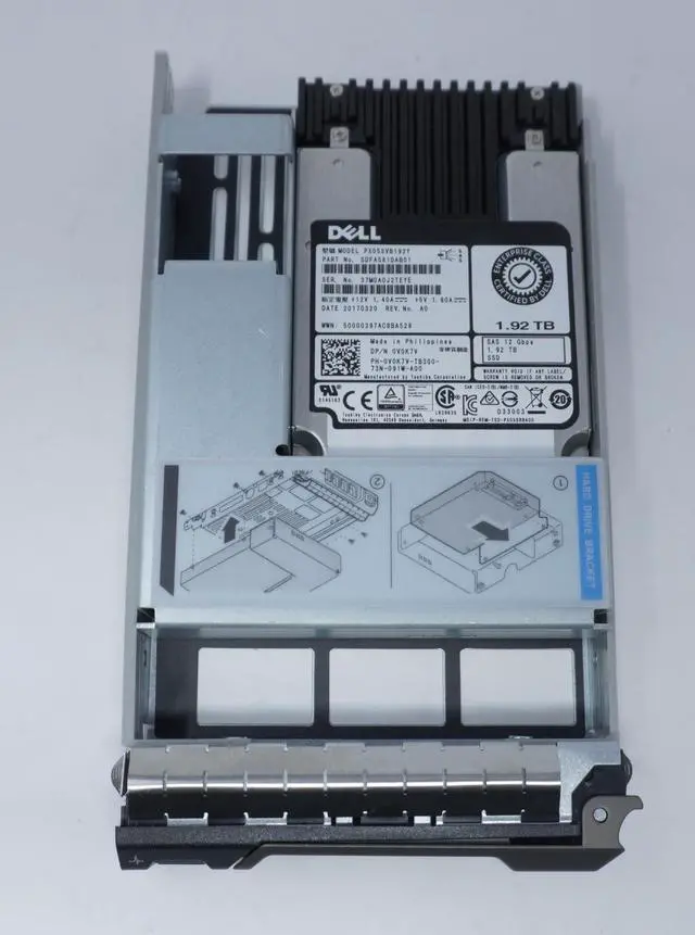 Alt view image 2 of 2 - (NOT FOR HOME PC!) PX05SVB192Y V0K7V Dell 1.92TB SAS G13 Hybrid 3.5" 12G MU SSD Solid State Drive