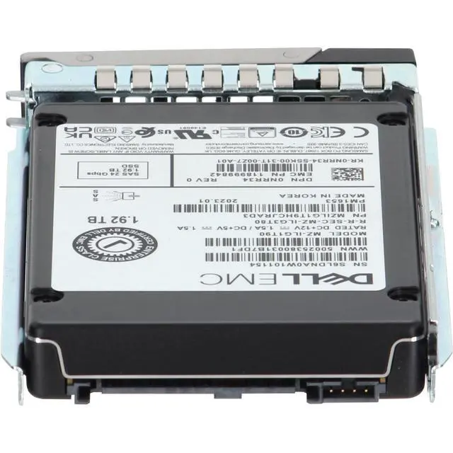 Alt view image 4 of 5 - (NOT FOR HOME PC!) NRR34-CP2 Dell 1.92TB 24Gbps SAS RI TLC 2.5 SSD PM1653 CPO