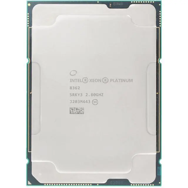 Alt view image 3 of 3 - 32-Core 2.8GHz (3.6GHz) 3200MHz 48M 265W - Intel Xeon Platinum 8362 (SRKY3) -R