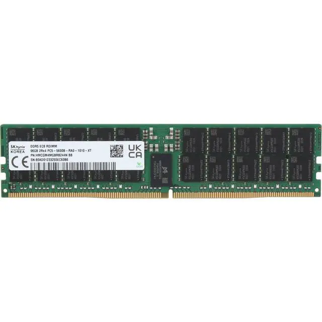 Alt view image 3 of 6 - HMCGM4MGBRB244N Hynix 96GB 2Rx4 DDR5 RDIMM- 5600MT/s