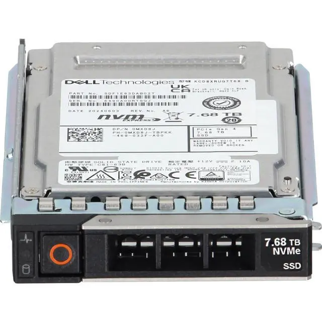 Alt view image 2 of 5 - MXD8J-CD1 Dell 7.68TB Data Center NVMe Gen4 RI TLC 2.5 SSD CD8-R