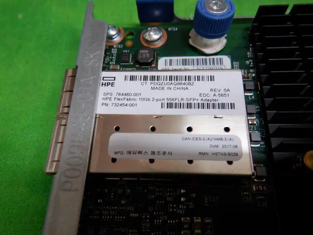 Alt view image 5 of 6 - HPE 556FLR-SFP+ 732454-001 10GB 2-Port 764460-001 FLEXFABRIC LOT OF 10