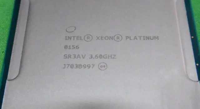 Alt view image 2 of 3 - Intel Xeon Platinum 8156 3.6ghz 4-core SR3AV CPU Processor