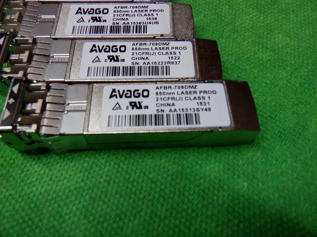 Alt view image 2 of 2 - AVAGO AFBR-709DMZ 10GbE 10GBase-SR SFP+ 850nm Optical Transceiver LOT OF 10