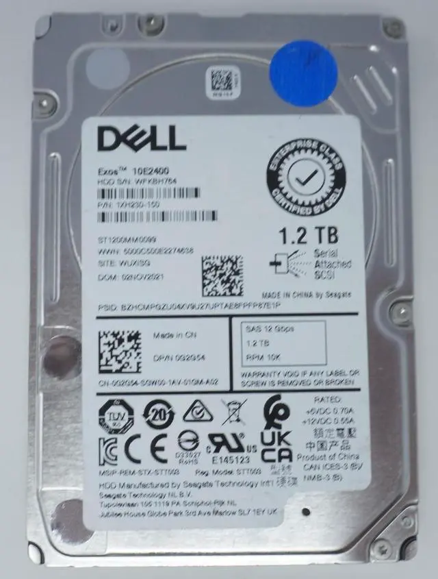 Alt view image 2 of 2 - (NOT FOR HOME PC!) 1XH230-150 Dell 1.2TB 10K SAS 12G SFF Hard Drive RF