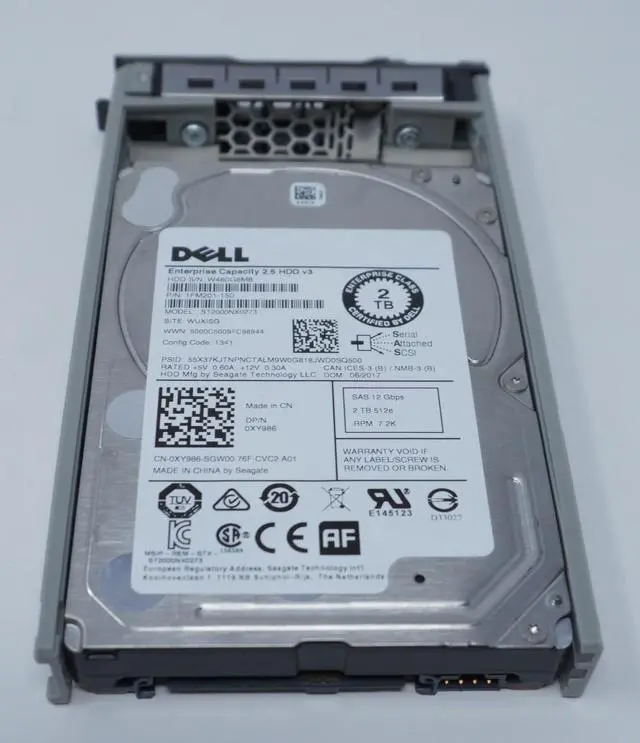 Main image of (NOT FOR HOME PC!) XY986 ST2000NX0273 Dell 2TB 7.2K RPM 12Gb/s 2.5" SAS HDD Hard Drive RF