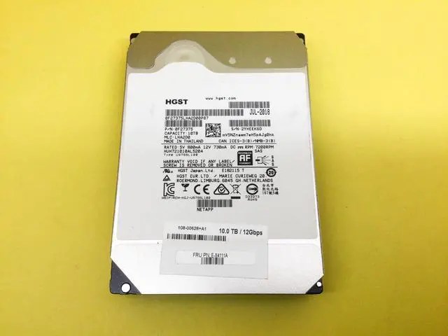 Main image of (NOT FOR HOME PC!) E-X4111A NETAPP WD HGST DC HC510 10TB 7.2K SAS 12Gbps 3.5in HDD HUH721010AL5204