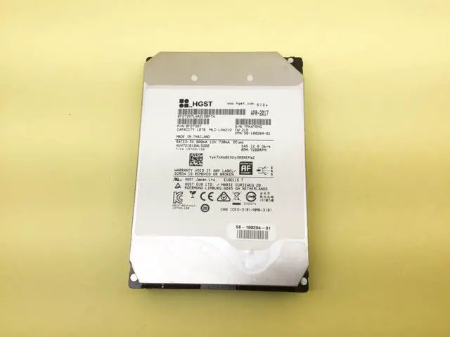 Main image of (NOT FOR HOME PC!) WD HGST 10TB 7.2K SAS 12Gbps 3.5'' 512e HDD HUH721010AL5200
