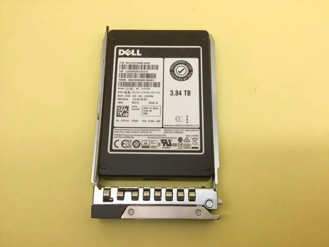 Main image of (NOT FOR HOME PC!) JR1HP Dell 3.84TB SAS 12Gbps Read Intensive 2.5in SSD MZ-ILS3T8B with Gen 14th
