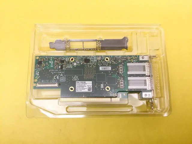 Alt view image 3 of 3 - Mellanox Connectx-6 200Gbe 2-port Qsfp56 Pcie Vpi Adapter Card MCX653106A-HDAT