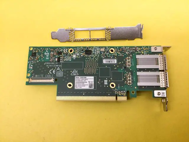 Alt view image 2 of 3 - Mellanox Connectx-6 200Gbe 2-port Qsfp56 Pcie Vpi Adapter Card MCX653106A-HDAT