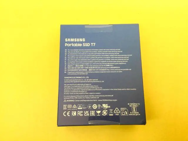 Alt view image 3 of 3 - SAMSUNG T7 Portable SSD 2TB Up to 1050 MB/s USB 3.2 External SSD MU-PC2T0H