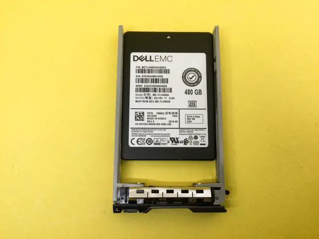Main image of GYD5H Dell 480GB SATA 6Gb/s Read Intensive 2.5in PM883 SSD 0GYD5H MZ-7LH480A