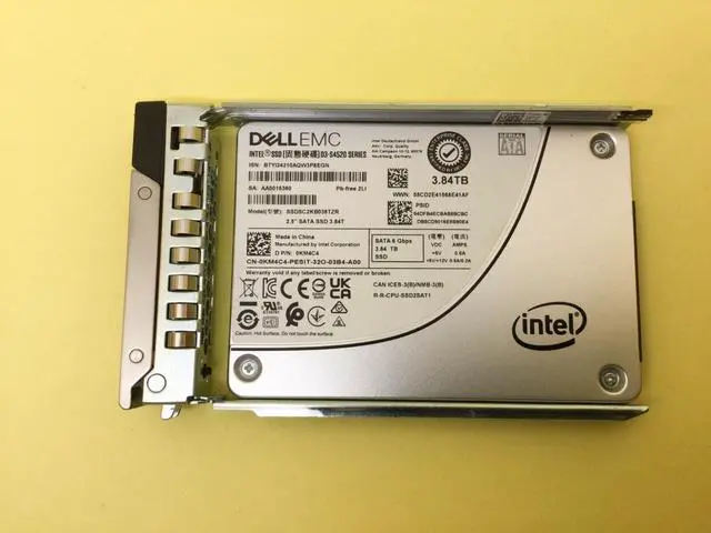 Main image of KM4C4 Dell 3.84TB SATA 6Gbps Read Intensive 2.5'' SSD SSDSC2KB038TZR 0KM4C4