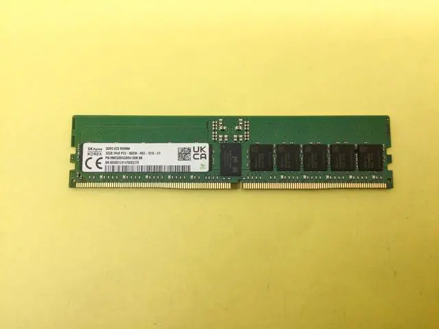 Main image of SK HYNIX 32GB (1X32GB) 2RX8 PC5-5600B RDIMM SERVER MEMORY HMCG88AGBRA190N