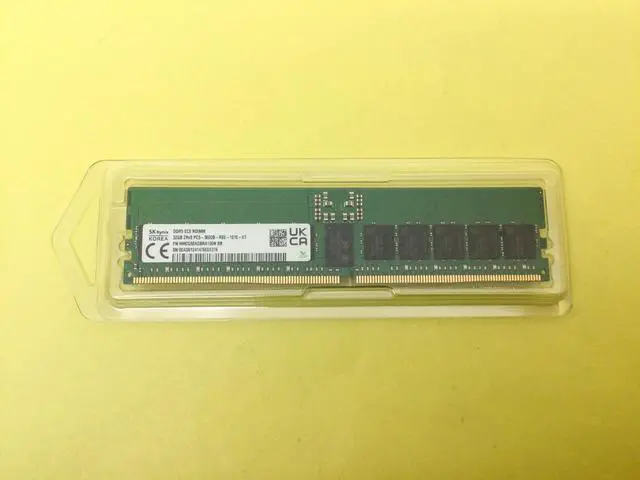 Alt view image 3 of 3 - SK HYNIX 32GB (1X32GB) 2RX8 PC5-5600B RDIMM SERVER MEMORY HMCG88AGBRA190N