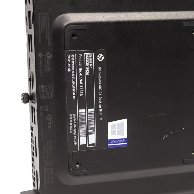 Alt view image 6 of 7 - HP ProDesk 600 G4 Desktop Mini i5-8500T 2.1Gz WiFi 16GB 512GB SSD Windows 11 Pro