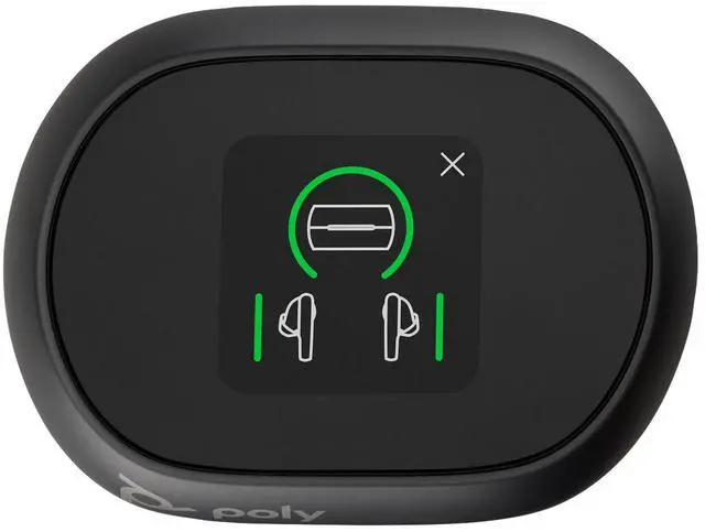 Alt view image 2 of 7 - Poly Voyager Free 60+M UC Carbon Black Earbuds +BT700 USB-C Adapter