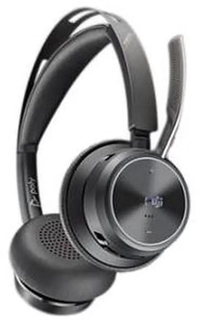 Alt view image 2 of 4 - Poly Voyager Focus 2 Microsoft Teams Certified USB-C-C Headset +USB-C/A Adapter