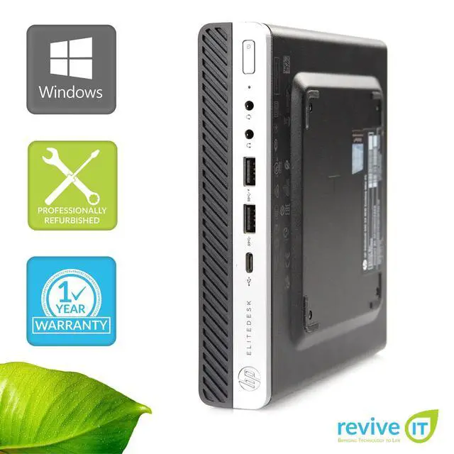 Alt view image 2 of 6 - HP EliteDesk 800 G4 Mini Desktop i5-8500 3.00GHz 8GB 256GB SSD Windows 11 Pro