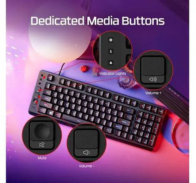 Alt view image 6 of 7 - HyperX Eve 1800 - Gaming Keyboard
