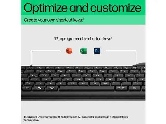 Alt view image 7 of 7 - HP 460 Multi-Device Bluetooth Keyboard