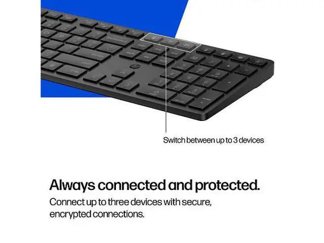 Alt view image 7 of 7 - HP 490K Multi-Device Dual-Mode Keyboard