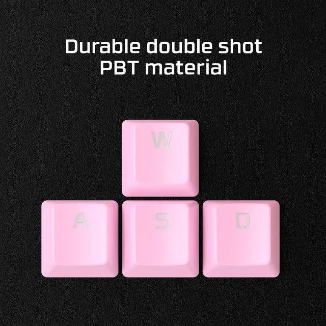 Alt view image 5 of 7 - HyperX Full key Set Keycaps - PBT (Pink)