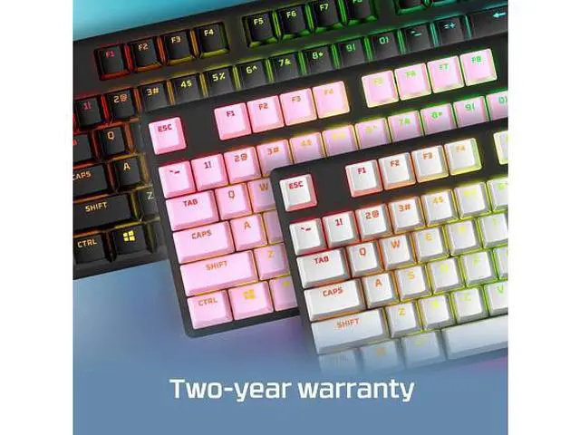 Alt view image 7 of 7 - HyperX Full key Set Keycaps - PBT (Pink)