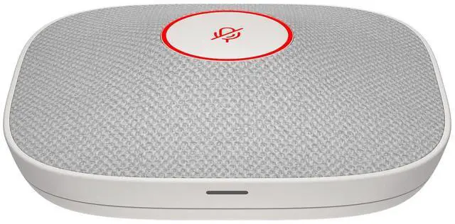 Main image of HP Poly Studio A2 White Table Microphone w/ Mounting Plate I/O cables