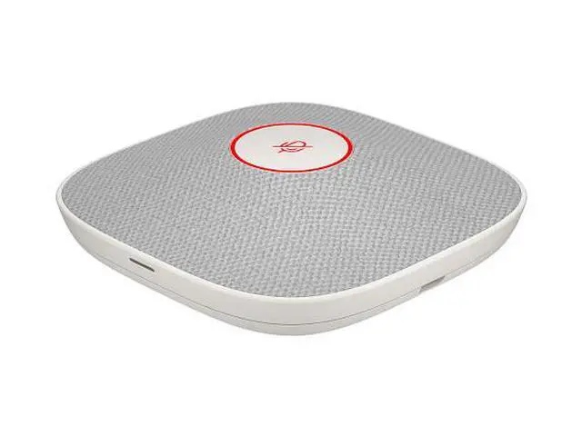 Alt view image 2 of 7 - HP Poly Studio A2 White Table Microphone w/ Mounting Plate I/O cables