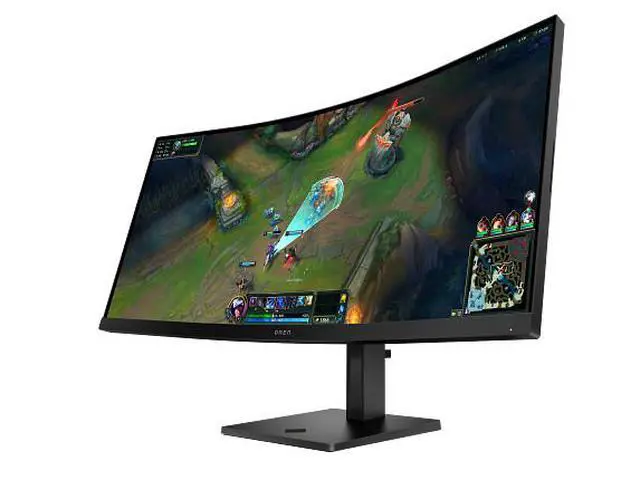 Alt view image 2 of 7 - OMEN 34 inch WQHD 180Hz Curved Gaming Monitor - OMEN 34c G2 34" WQHD (3440 x
