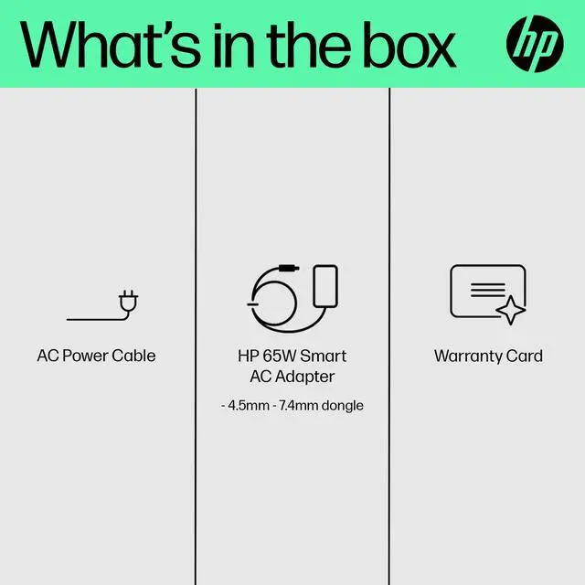 Alt view image 5 of 7 - HP 65W Smart AC Adapter