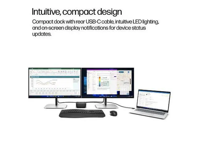 Alt view image 7 of 7 - HP USB-C 100W G6 Dock