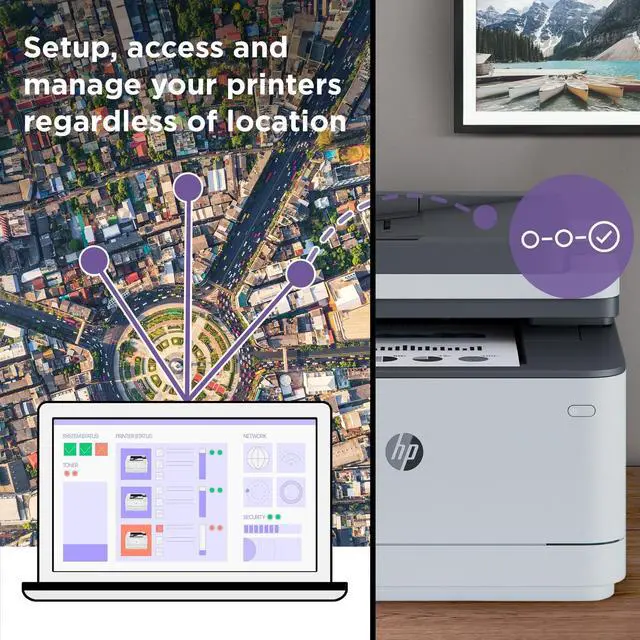 Alt view image 5 of 7 - HP LaserJet Pro 3001dw Laser Printer, Black And White Mobile Print Up to 50,000