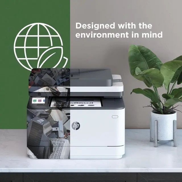 Alt view image 6 of 7 - HP LaserJet Pro 3001dw Laser Printer, Black And White Mobile Print Up to 50,000