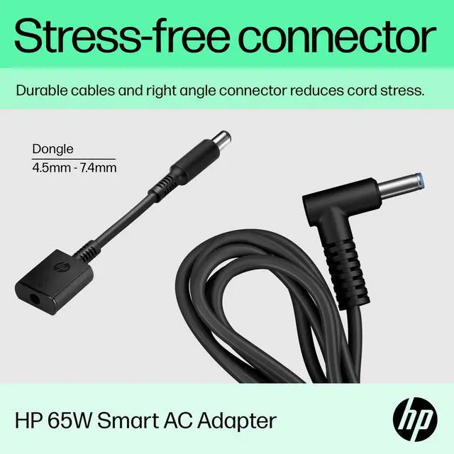Alt view image 7 of 7 - HP 65W Smart AC Adapter