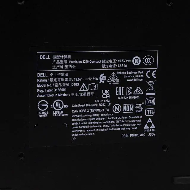 Alt view image 6 of 7 - Dell Precision 3240 Compact PC Core i7-10700 2.90GHz 16GB 512GB SSD Win 11 Pro