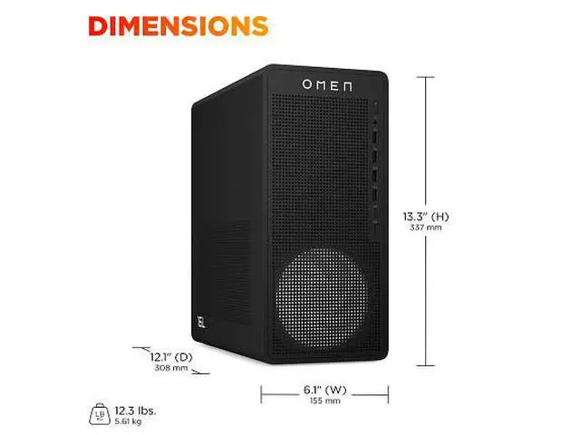Alt view image 7 of 7 - OMEN Desktop AMD Ryzen 5, 16 GB;512 GB SSD Windows 11 Home