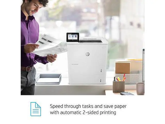 Alt view image 6 of 7 - HP LaserJet Enterprise M611x Laser Printer, Black And White Mobile Print Up to