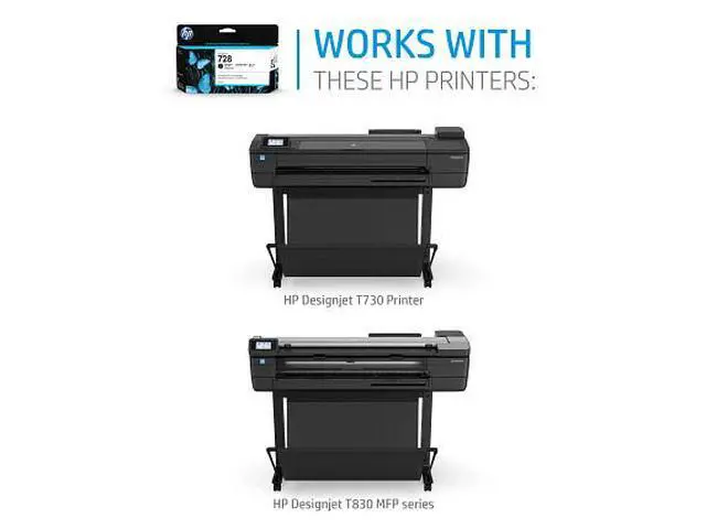 Alt view image 3 of 6 - HP 728 300-ml Matte Black DesignJet Ink Cartridge, F9J68A