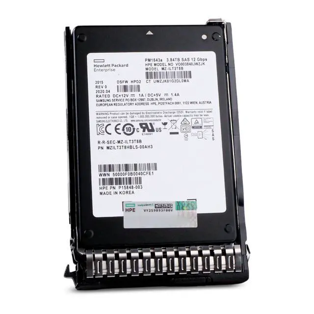 Alt view image 5 of 7 - (NOT FOR HOME PC!) HP Generation 8 3.84TB VO003840JWZJK P15848-003 SAS 12Gb/s 3D TLC 2.5" SSD
