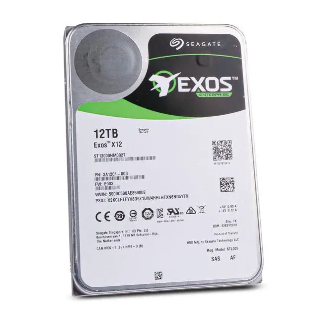 Alt view image 5 of 7 - (NOT FOR HOME PC!) Seagate Exos X12 12TB ST12000NM0027 7.2K RPM SAS 12Gb/s 512e 3.5" Enterprise HDD