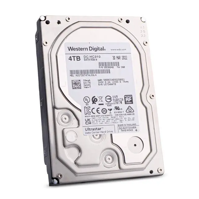 Alt view image 2 of 7 - WD DC HC310 HUS726T4TALE6L4 0B36040 4TB 7.2K RPM SATA 6Gb/s 512e 3.5" HDD