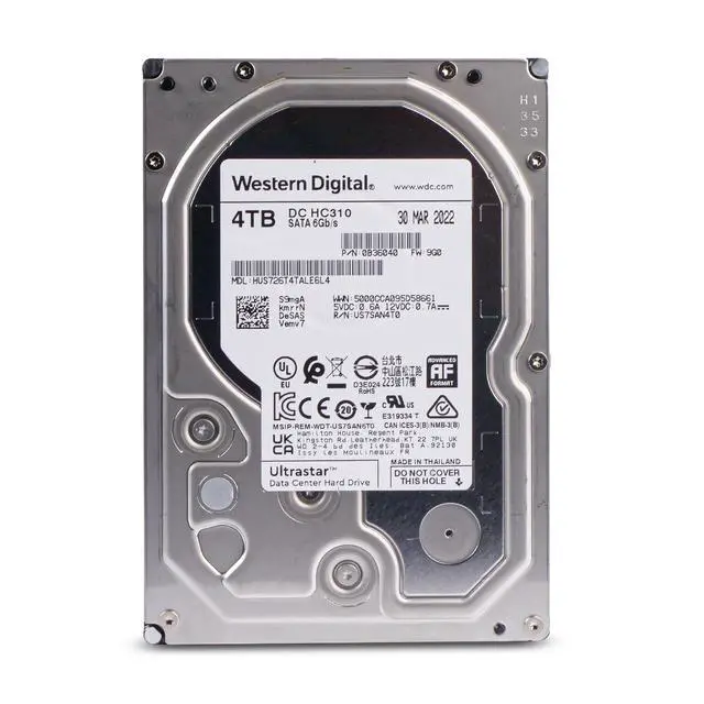 Alt view image 4 of 7 - WD DC HC310 HUS726T4TALE6L4 0B36040 4TB 7.2K RPM SATA 6Gb/s 512e 3.5" HDD