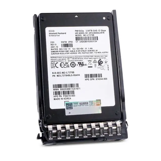 Alt view image 5 of 7 - (NOT FOR HOME PC!) HP Generation 11 3.84TB P41107-001 SAS 12Gb/s 3D TLC 1 DWPD 2.5" SSD