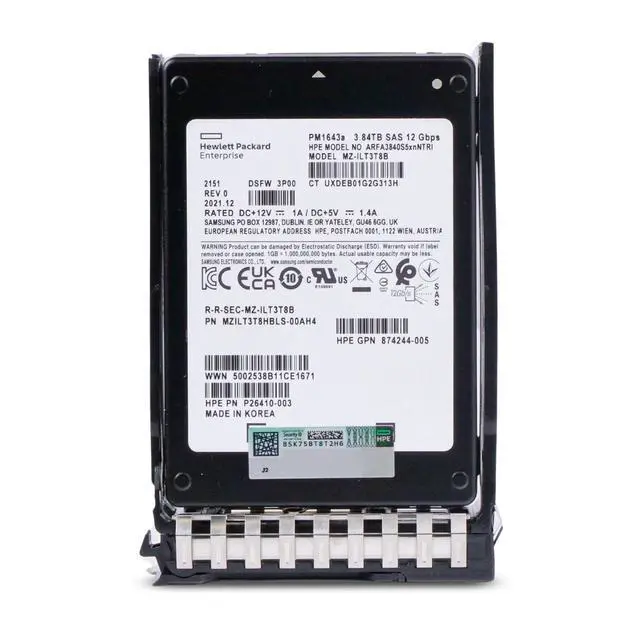 Alt view image 3 of 7 - (NOT FOR HOME PC!) HP Generation 11 3.84TB P41533-001 SAS 12Gb/s 3D TLC 1 DWPD 2.5" SSD