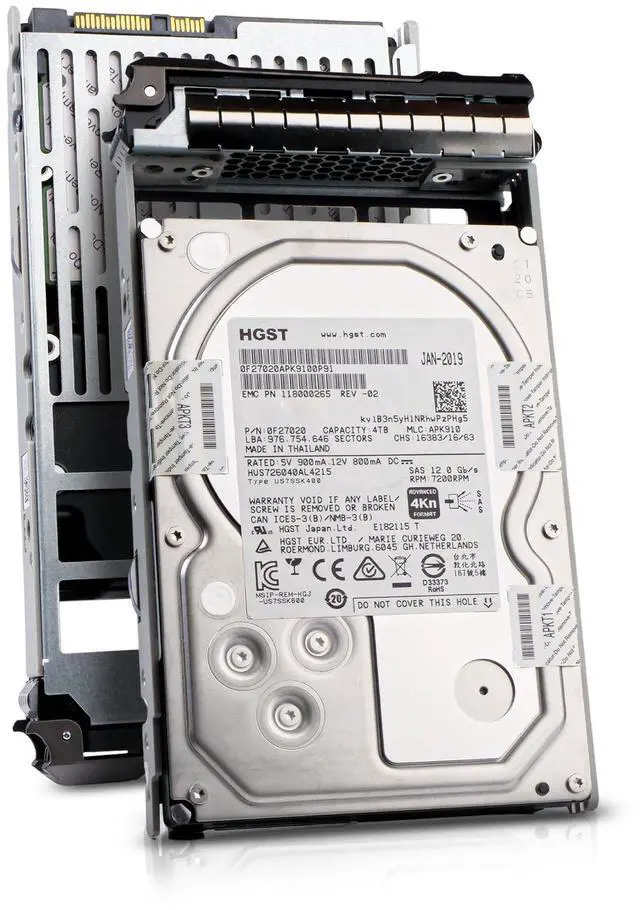 Main image of (NOT FOR HOME PC!) Dell 4TB 7.2K RPM SAS 12Gb/s 4Kn 3.5" Enterprise PowerEdge HDD 118000265 G13