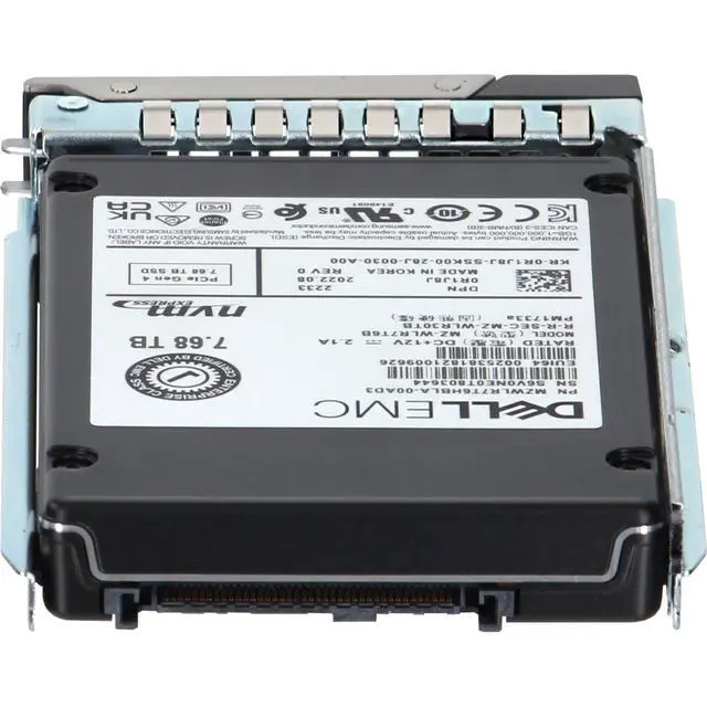 Alt view image 4 of 5 - R1J8J-CP1 Dell 7.68TB Enterprise NVMe Gen4 RI TLC 2.5 SSD PM1733a CPO