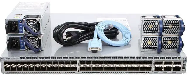 Main image of Arista DCS-7050SX-72Q-R 48P 10GbE SFP+ 6P 40GbE QSFP+ RA Switch
